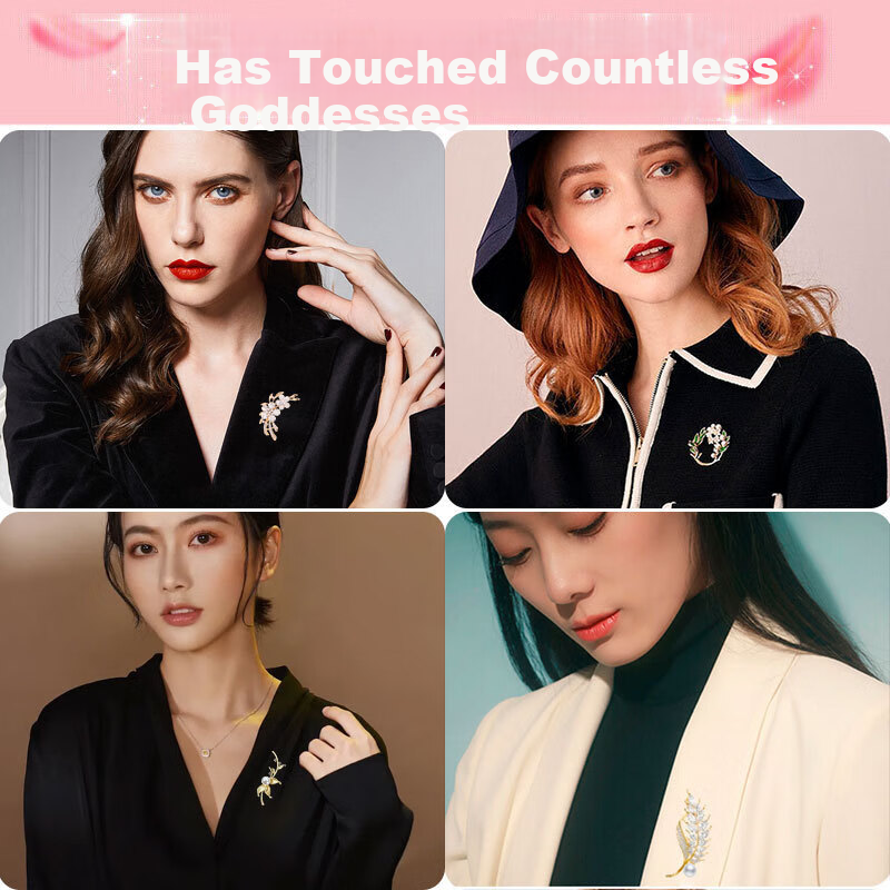Mini & Yaya High-End Brooch Gift Box Set, Women's Corsage, Niche Design, Elegant Valentine's Day And Birthday Gift for Girlfriend