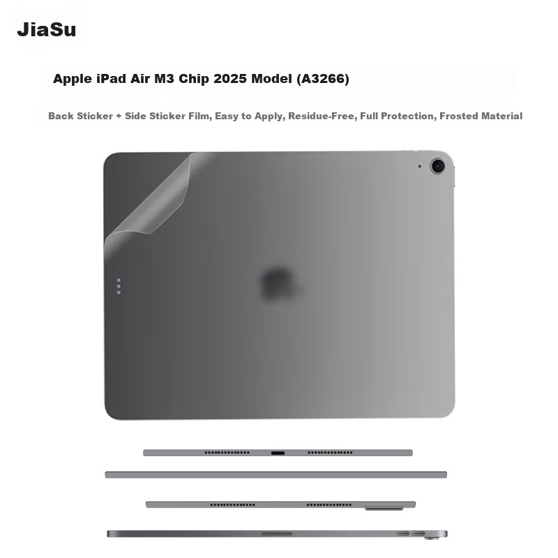 Jiasu Apple IPad Air M3 Chip 2025 Model Case Film (A3266), 11-Inch Tablet Frosted Case Protective Sticker, Body Film