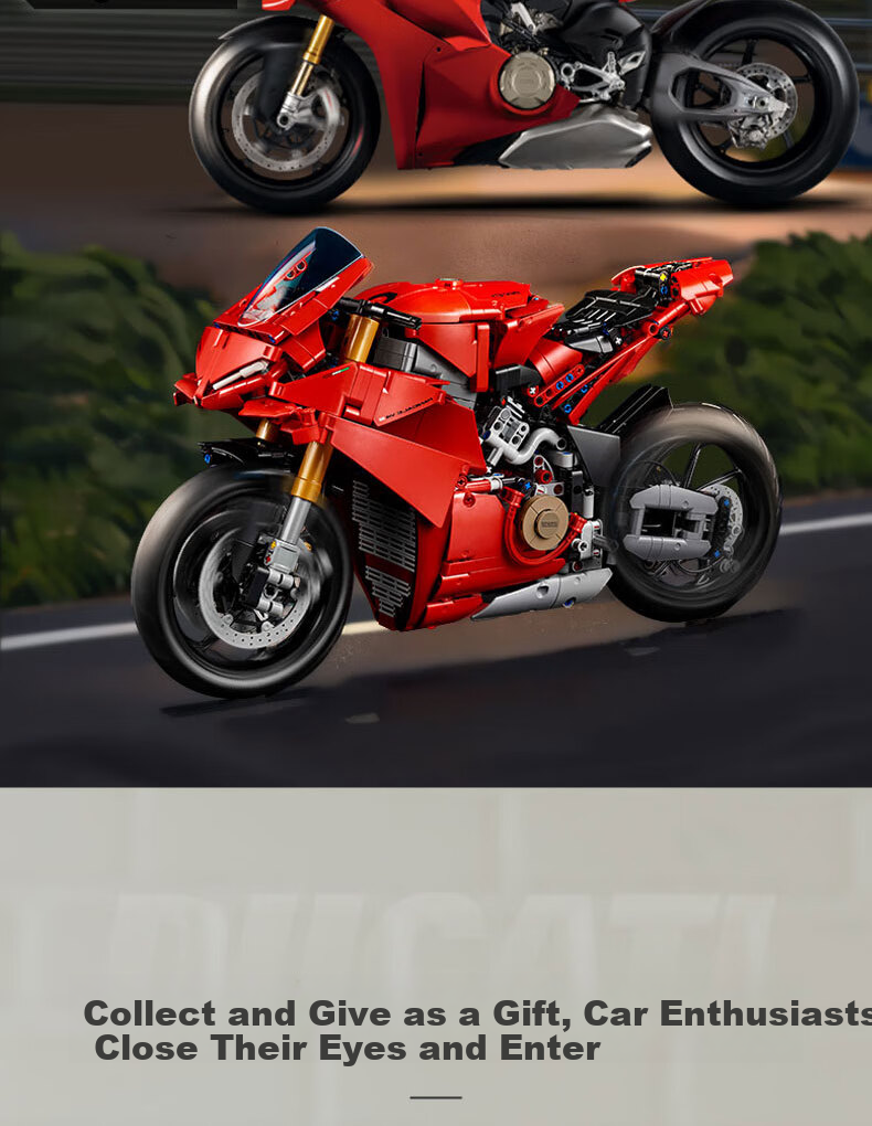 LEGO Technic 42202 Ducati V4S Motorcycle Building Set, Toy for Boys And Girls, Birthday Gift, Home Decoratio 3
