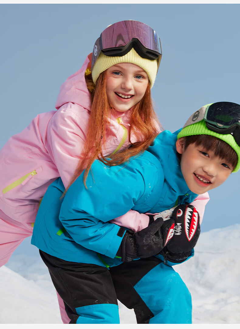 Nan En [Mi Jing] Children's Magnetic Ski Goggles Youth HD Anti-Fog Ski Equipment Lilac Gray 3