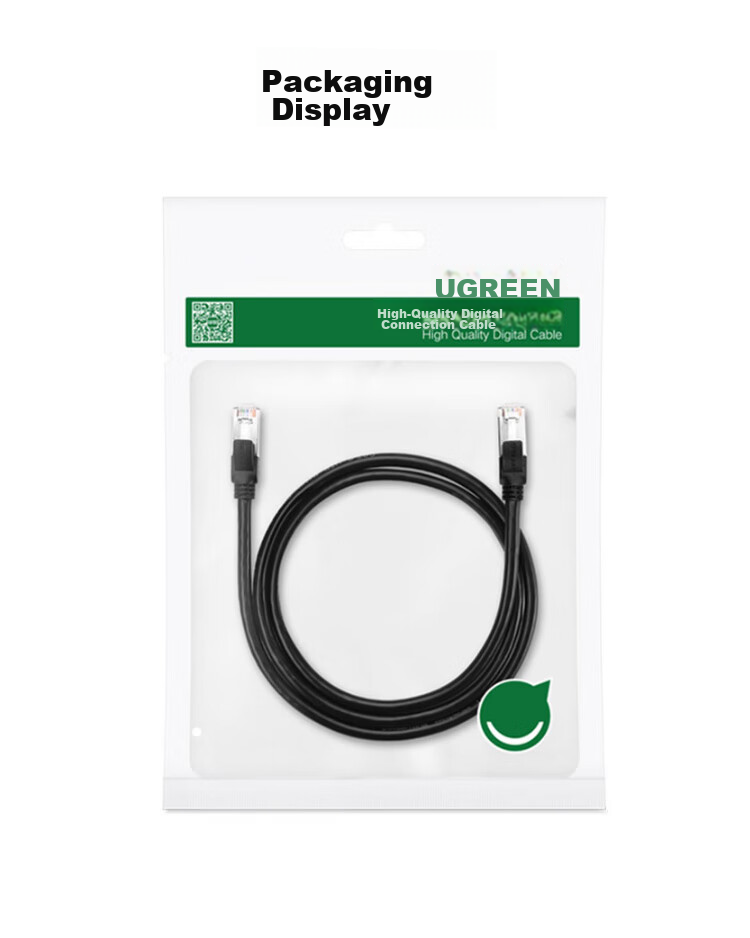 UGREEN Cat5e Ethernet Cable, Gigabit Network Connection Cable, Cat5e Patch Cord 5 Meters, Home Engineering Computer Broadband Eight-Core Twisted Pair Double Connector Cable Black 35817 20