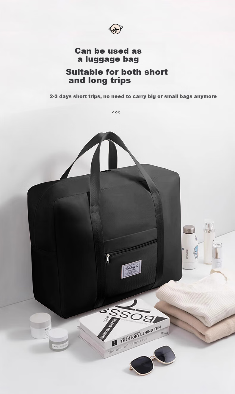 Baicaoyuan Travel Bag, Luggage Bag with Large Capacity, Handheld And Can Be Attached to Suitcase Handle, for Short-Trip Travel 5