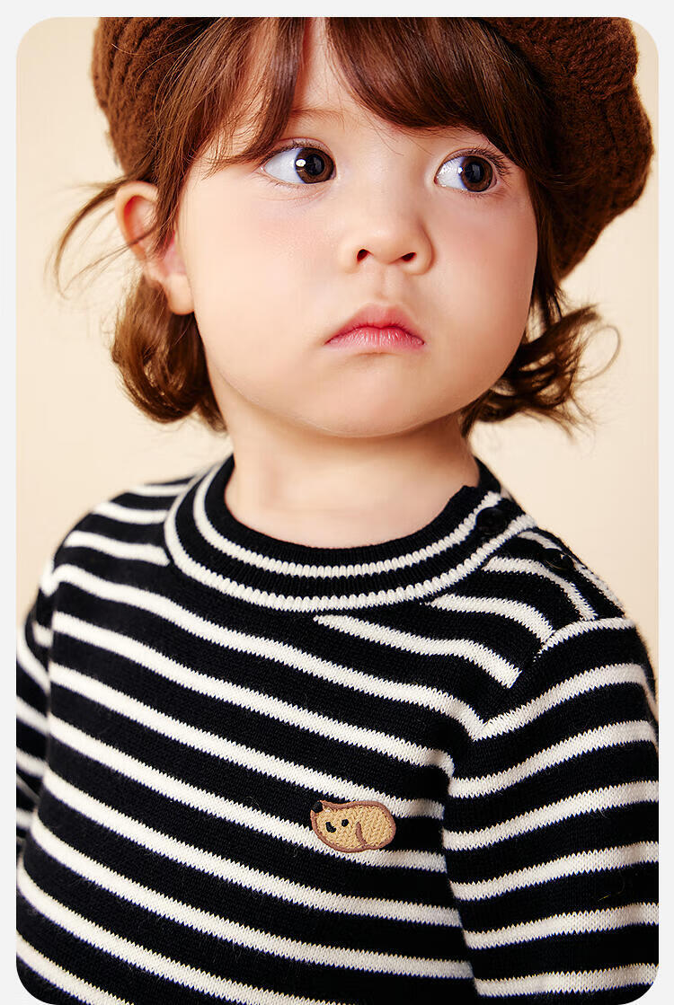 Minibala Girls Baby Half Turtleneck Soft Sweater Base Shirt Skin-friendly Warm Sweet 2025 Winter 4