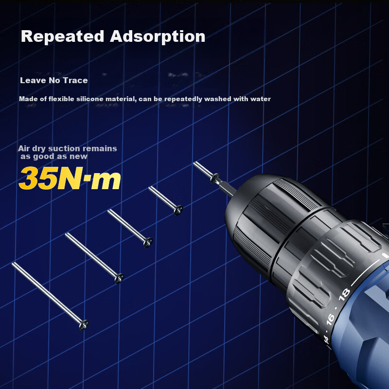 Dongcheng 12V Brushless Cordless Drill DCJZ1250SQM Electric Screwdriver Toolbox Handheld Lithium Battery Drill for Home Use