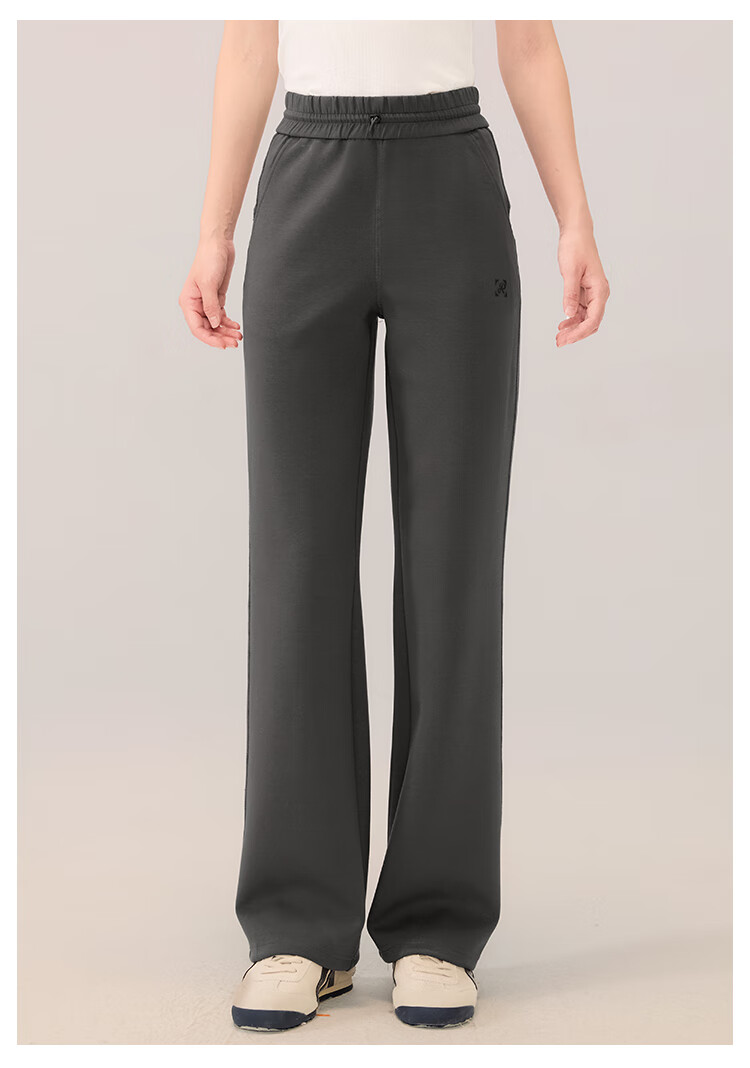 RA&RN / Love As You 2025 Autumn New Women's Sports Casual Pants Elastic Waist Loose Wide-Leg Draped Straight-Leg Trousers 10