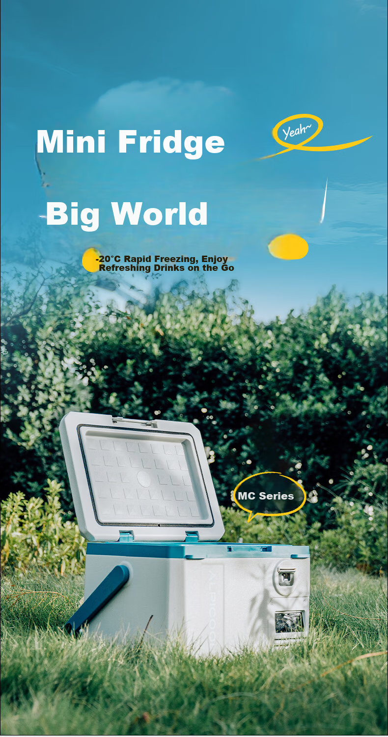 Alpicool New Portable Refrigerator for Camping, Dormitory, Small Office, Car And Home Use MC15 1
