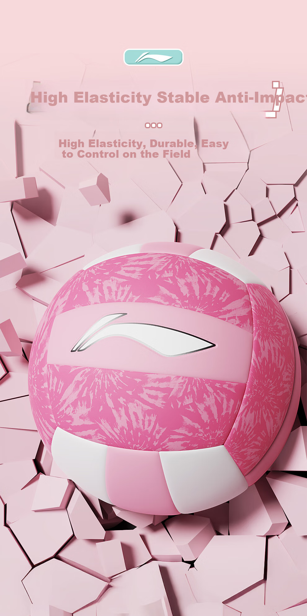 Li-Ning Volleyball, Size 5, for Middle School Students' High School Entrance Exam, Elementary School Children's Standard Physical Education Exam, Soft And Hard Volleyball Training And Competitio 3