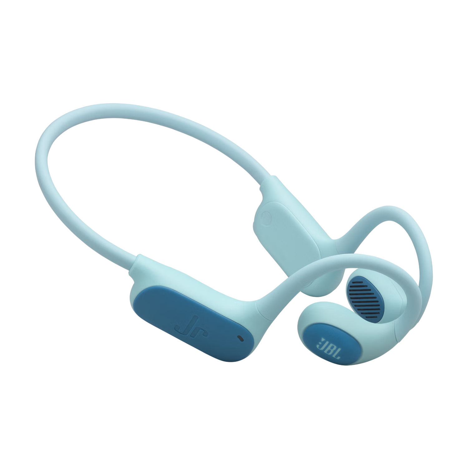 JBL JR Free Open Wireless Neckband Kids Earphones Non-In-Ear Bluetooth Ear-Hanging Student Learning Online Class Sports Music Ear Protection Parent-Child Education Soft Blue