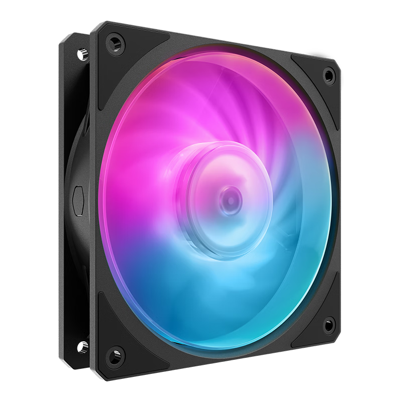 CoolerMaster Mobius120 VX ARGB 12cm Case Fan LDB Bearing Ring Blade Design Accelerated Airflow Noise Reduction Engineering