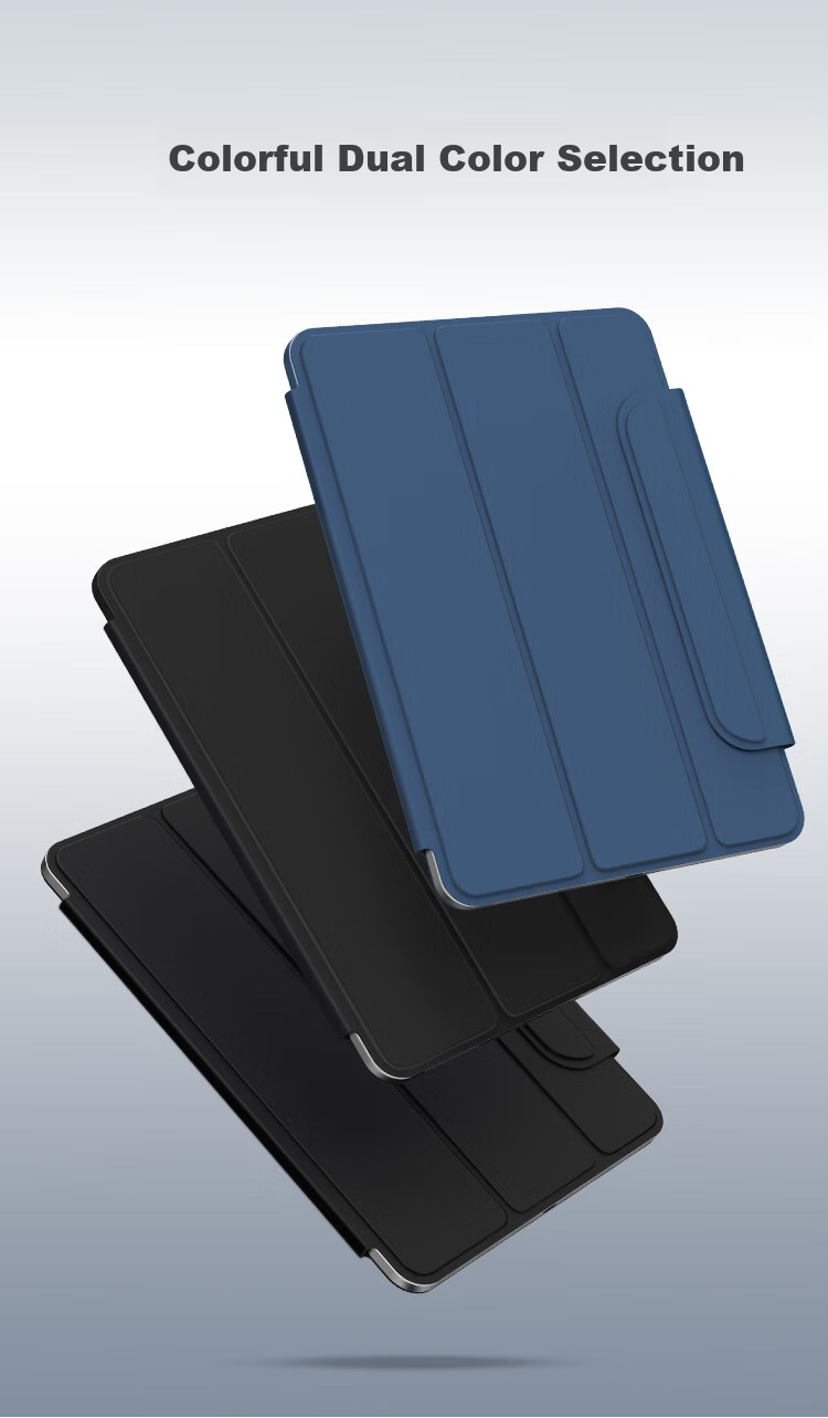 JD Original IPad 2021 Protective Case, IPad 9/8/7 Generation Tri-Fold Stand Case, 2020/2019 Model 10.2 Tablet Shockproof Slim Soft Shell, Sleep/Wake Cover, Deep Black 13