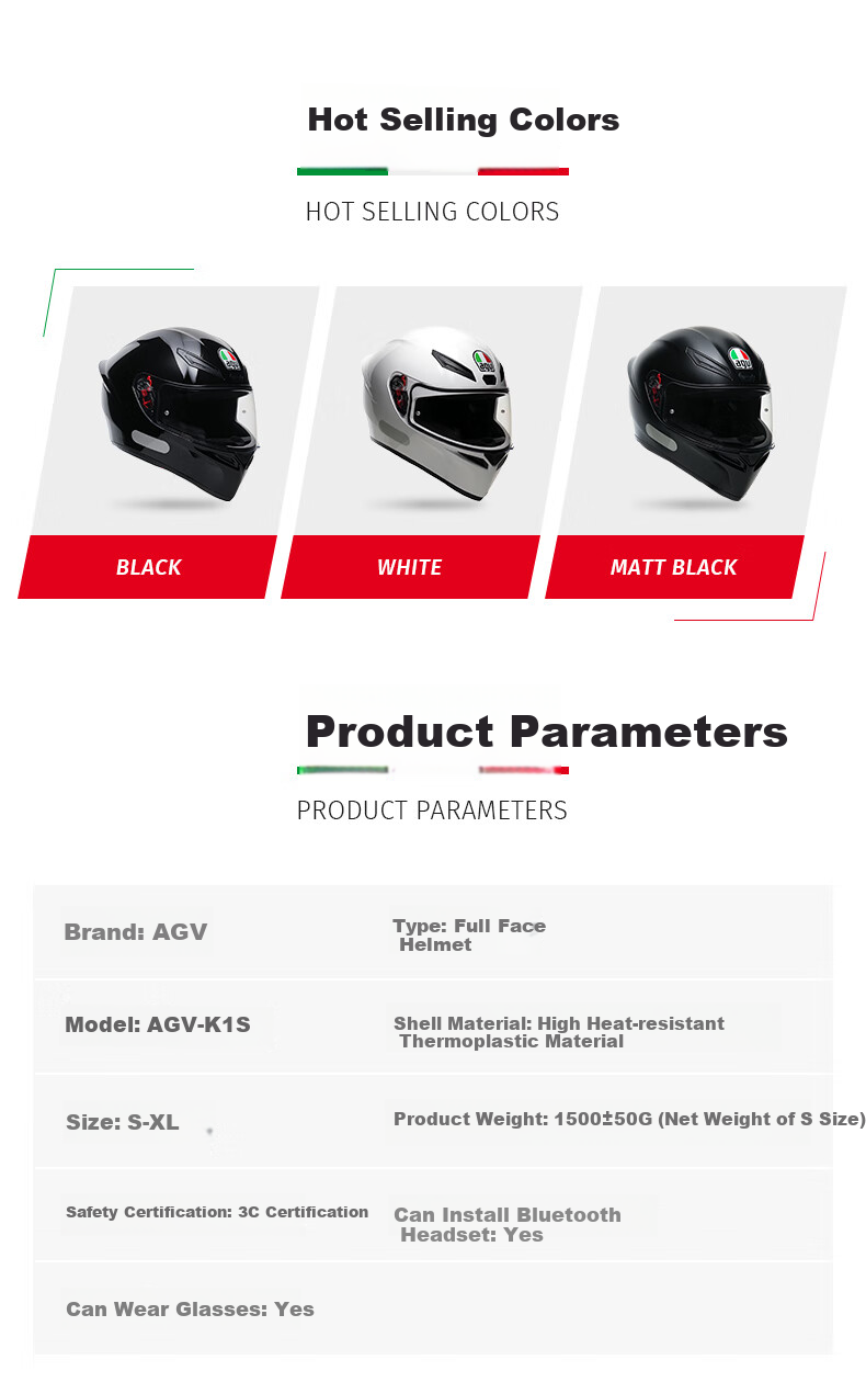 AGV K1S Motorcycle Helmet, 3C Certified, Wide Field of View, Safe Riding for Men And Women, All Seasons, Glossy Black, XL (59-61) 5