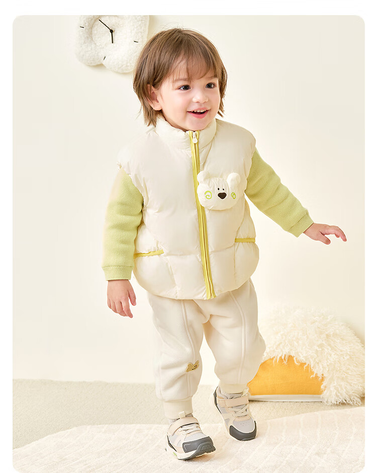 BALABALA Children's down Vest, Girls And Boys Outerwear, New Autumn And Winter Clothing, Baby Warm down Jacket 16