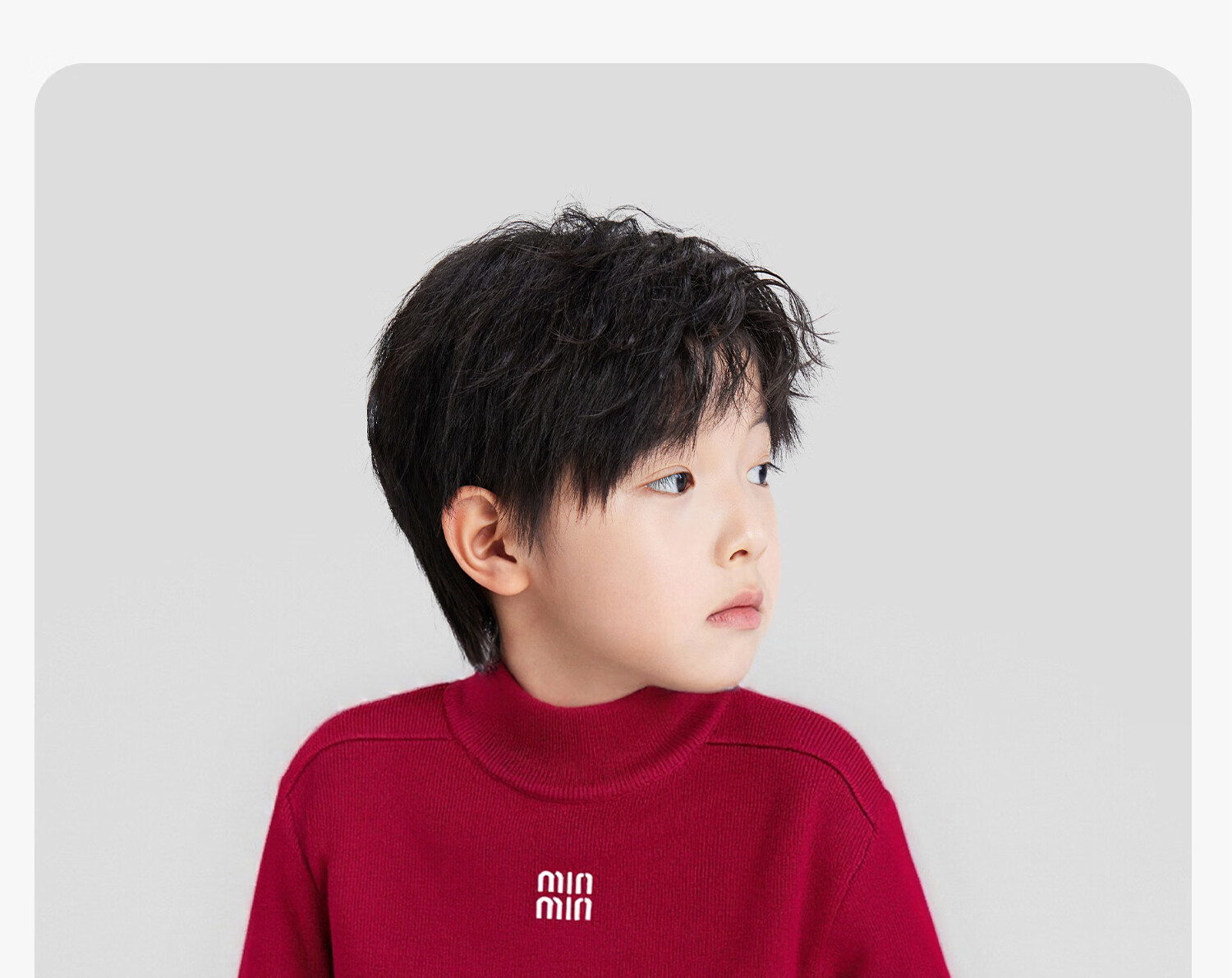 Zuo Xi Boys' Base Layer Sweater Big Kids Autumn Winter 2025 New Children's Half Turtleneck Knitwear Boys Gray 150cm 44