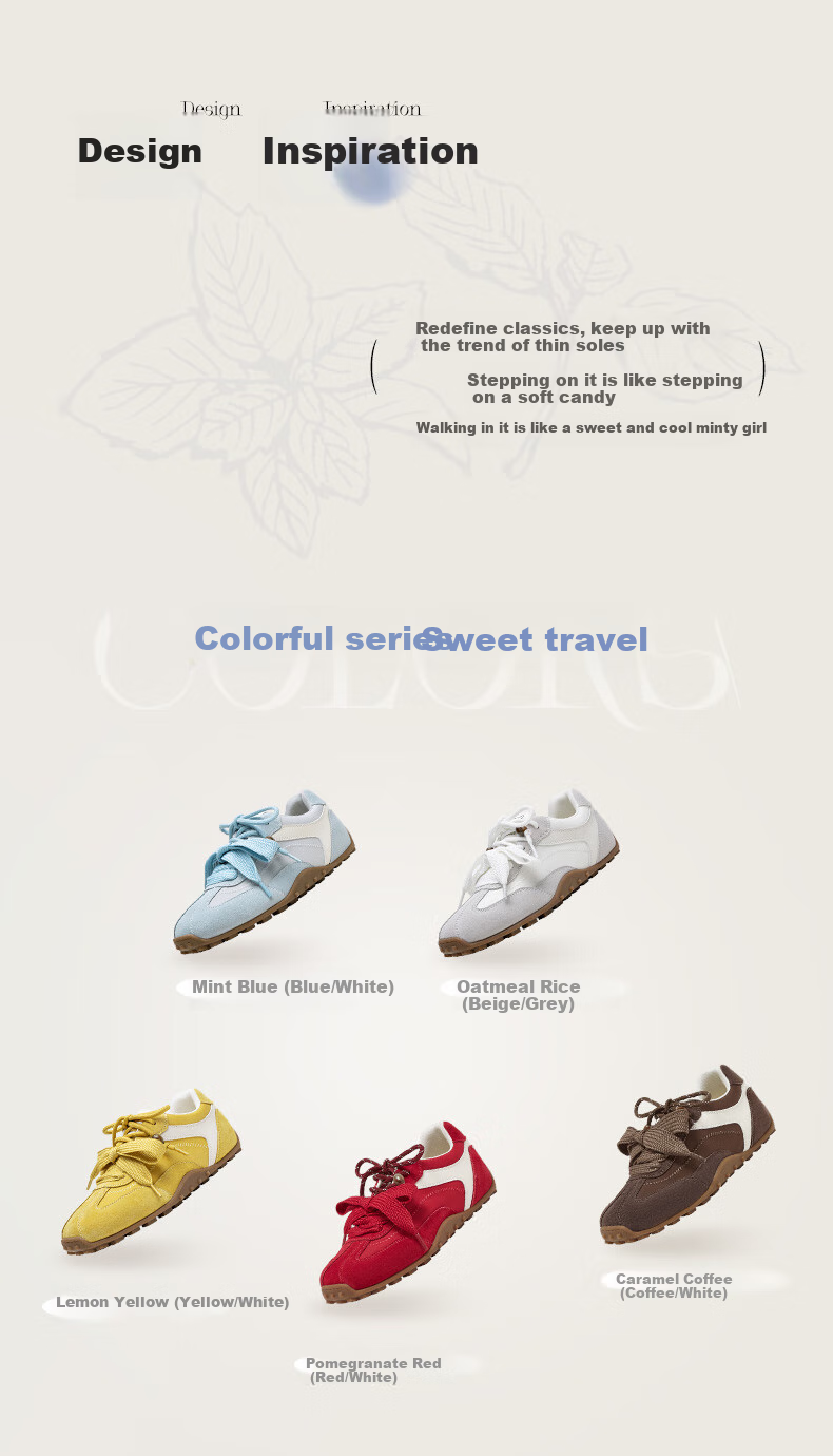 BASTO [Mint Gummy] Versatile Red Dexun Shoes for Women, Sports Casual Sneakers, Suitable for 26 Mall Stores 3
