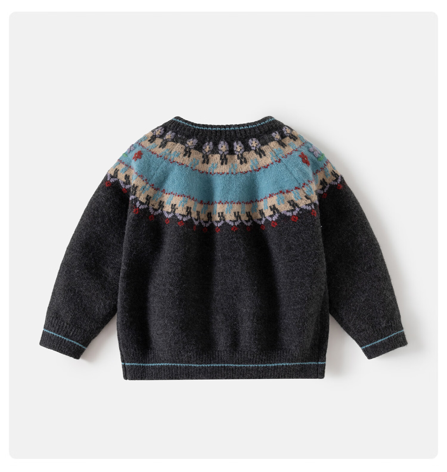 Banxidi Girls Sweater Spring 2026 New Children's Fashion Knitwear Baby Spring and Autumn Wool Cardigan Jacket 6