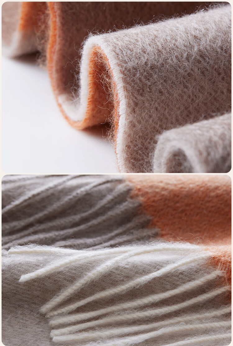 JIUMU 100% Cashmere Scarf for Women Warm Shawl Air Conditioning Cape Birthday Gift for Mom and Girls Gift Box Set 15