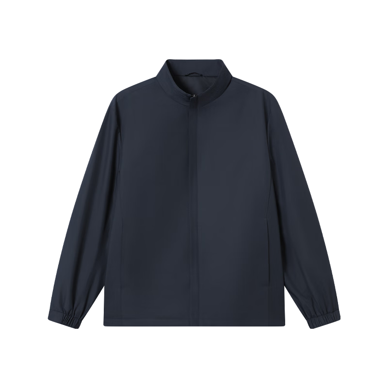 JD Original Men's Stand-Collar Executive Jacket, Autumn And Winter 2025 New Style Business Casual Menswear, Navy Blue, Size M