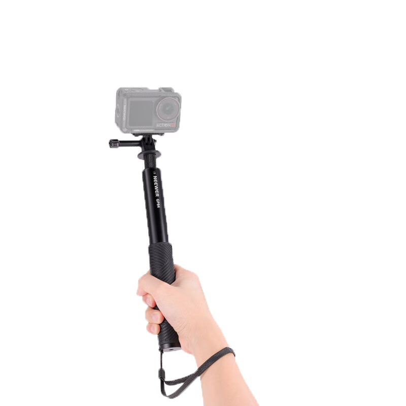 NEEWER Tripod Mount Bracket for DJI Pocket 3/Action4 Sports Camera Selfie Extension Rod Accessory