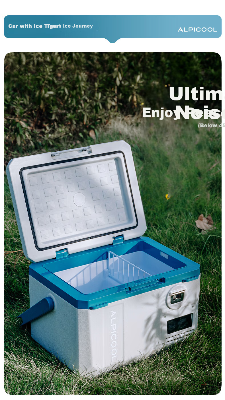 Alpicool New Portable Refrigerator for Camping, Dormitory, Small Office, Car And Home Use MC15 6