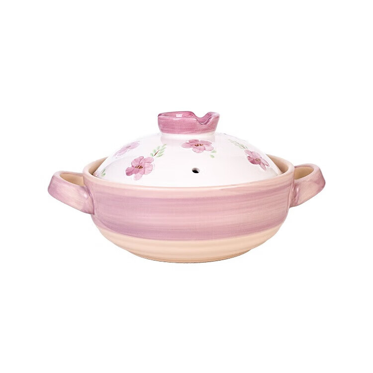 ASD Ceramic Casserole Pot 3.8L High-Temperature Resistant Clay Pot for Home Cooking, Claypot Rice, Chicken Pot, Crack-Resistant Soup Pot