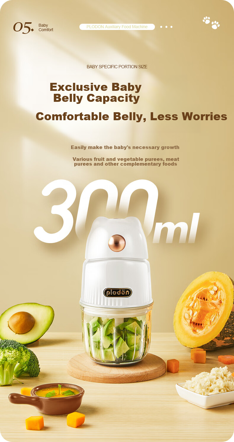 PLODON Baby Food Processor, Infant Food Grinder And Mixer, Multifunctional Baby Food Preparation Machine 14