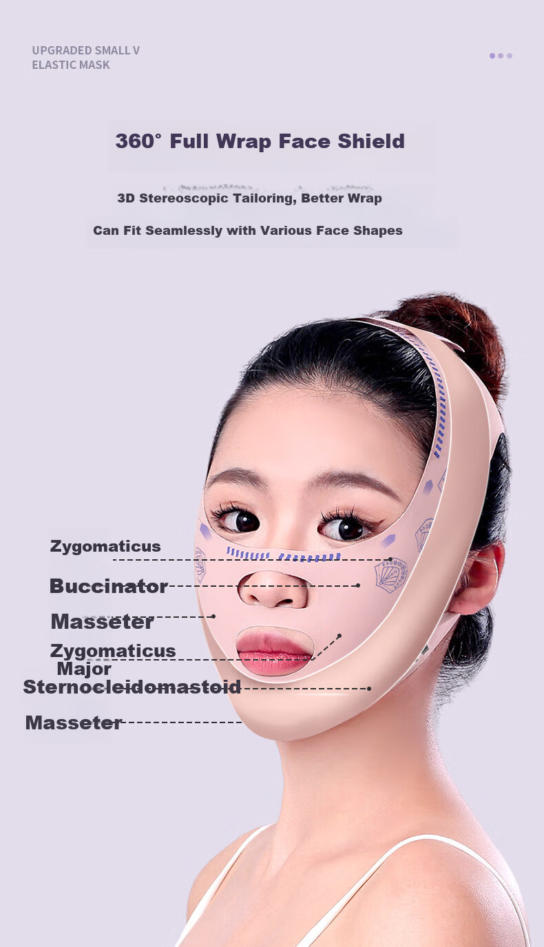 Chuxian Mask Tightening Device, Lifting Bandage, Nasolabial Folds Enhancement, Double Chin Reduction, Facial Sleep Masking, V-Face Sculpting 6