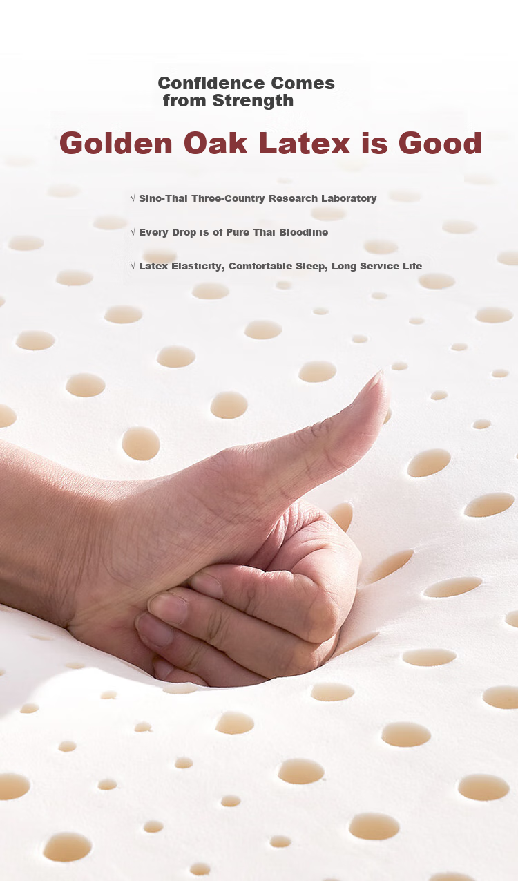 Jinxiangshu Latex Mattress, Imported from Thailand, Natural Latex, Home And Student Use, 1.5*2 Meters, Medium Firmness 10
