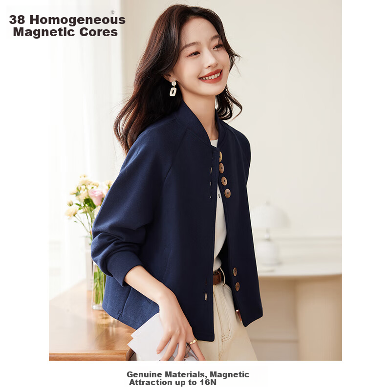 PinCai Casual Jacket for Women, Spring And Autumn Stylish Versatile Short Jacket, Casual Simple Outerwear P143U2014