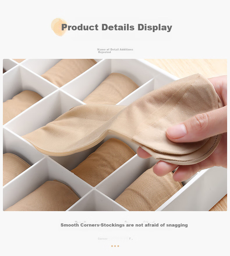 Jiabangshou Underwear Storage Box, Panty And Sock Divider Organizer, Wall-Mounted Home Closet Storage Solution, Best-Selling 3-Piece Set 14