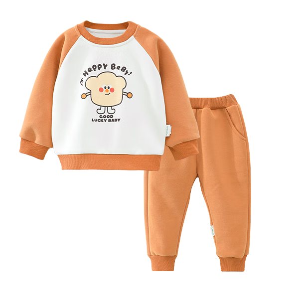 Mumuwu Autumn New Kids Sweatshirt Set Trendy Boys and Girls Comfortable Clothing Pants Casual Sports Two-Piece Set