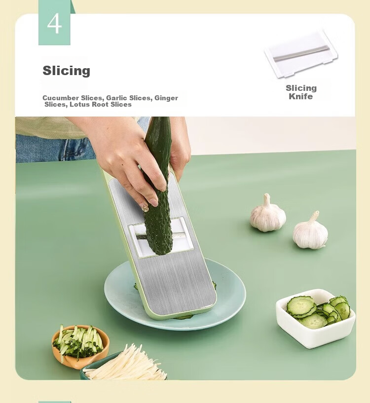 Maomiyoupin Vegetable Slicer, Potato Shredder, Multi-Functional Cutting Tool for Vegetables And Potatoes 5