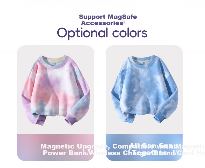 Jeanswest Girls' Sweatshirt Spring And Autumn Style 2025, Tie-Dye Top for Older Girls, Loose-Fitting Clothing for Children, Casual Base Layer 6