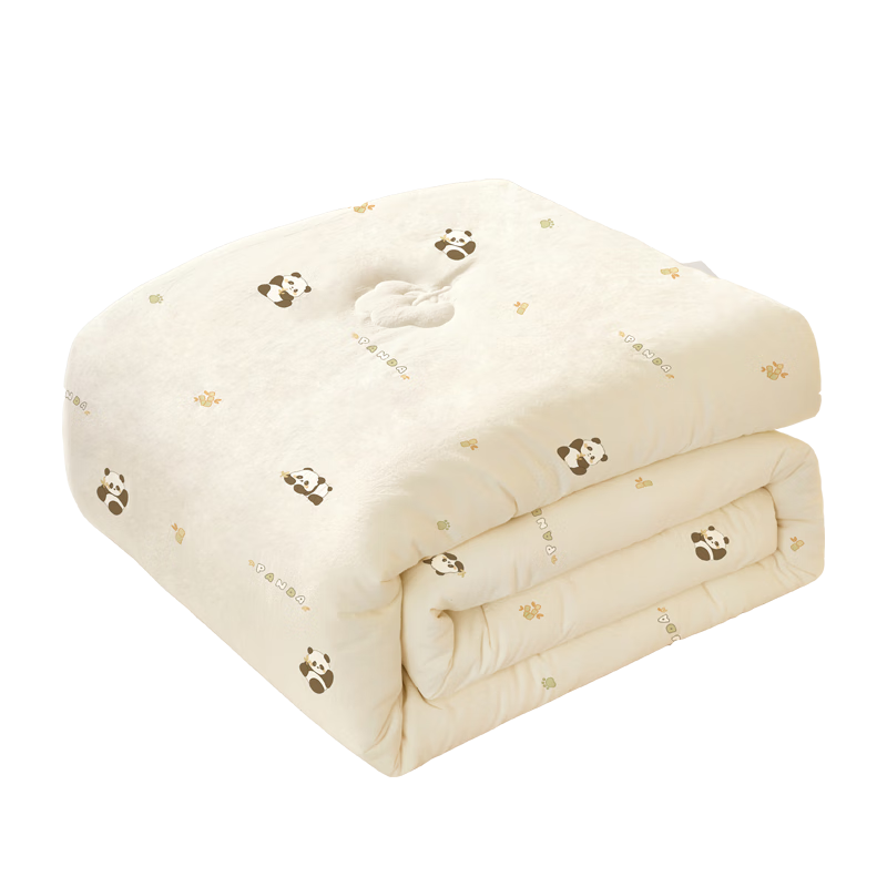 Beyond Kids Autumn And Winter Four-Season Children's Comforter, All-Cotton Quilt, Spring And Fall Duvet, Panda Tuan Tuan, 100*120cm, Approximately 1.36 Ji