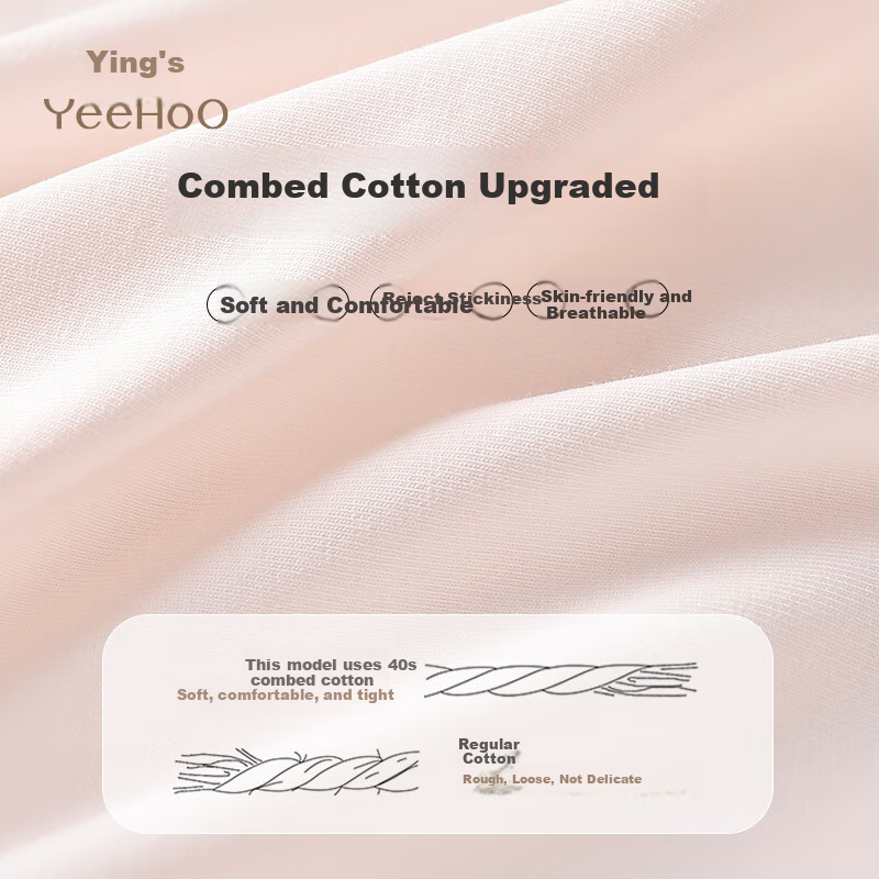 Пижама для девочек YEEHOO, хлопковая, антибактериальная, класс А, размер 120, нежно-розовый