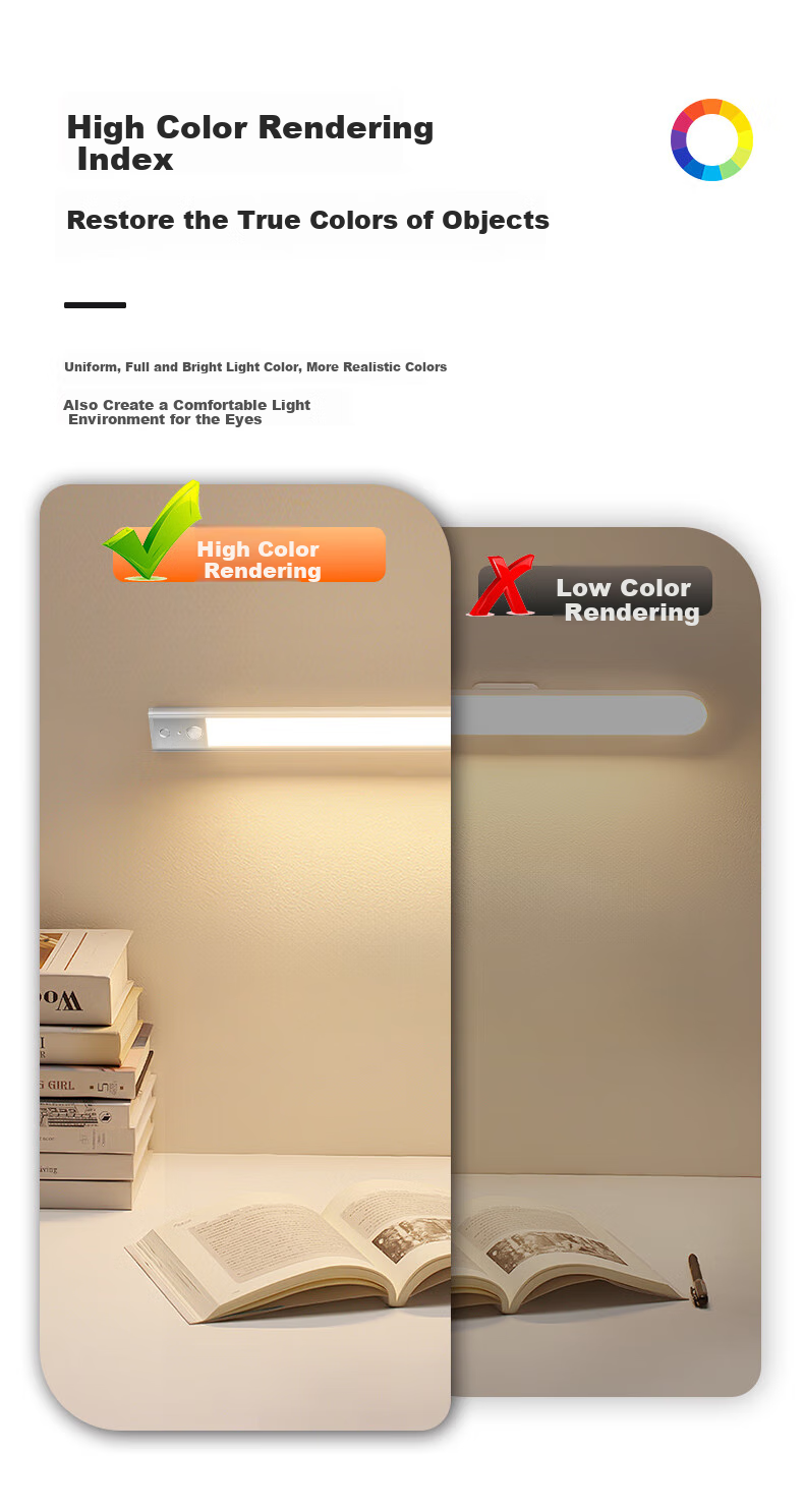 Oppein Smart Sensor Cabinet Wardrobe LED Human Motion Light Bedside Corridor Entrance Light 13