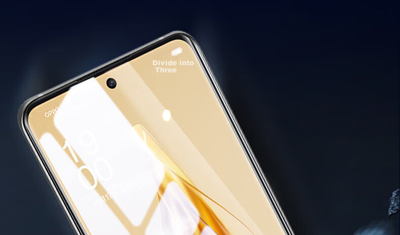 Baozou [Compensation for Defective Products] Tempered Glass Screen Protector for OPPO Reno9, Full Coverage Curved Screen Film for OPPO Reno9 Smartphone, HD Anti-Scratch Anti-Fingerprint Protective Film 5
