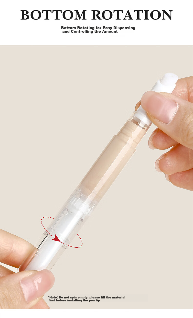 Chense Dispensing Pen, Push-Type Vacuum Travel Portable Sample Foundation, Cosmetics, Lotion, Eye Cream, Anti-Oxidatio 9