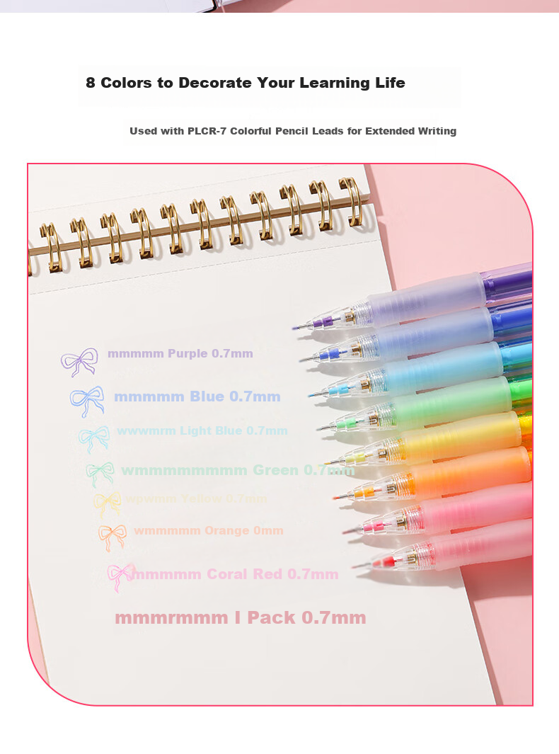 PILOT [Best-Selling Product] Colored Mechanical Pencil for Students And Children, Erasable Colored Pencil for Exams, Stationery, Sketching, with Eraser HCR-197 0.7 Blue 5