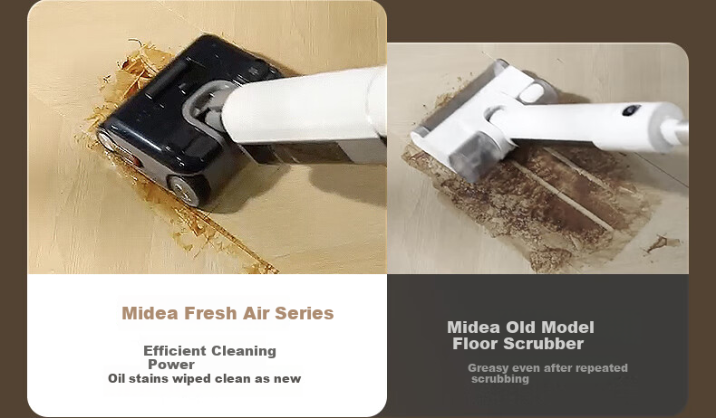 Midea Odorless Floor Washer 2.0 [380°C High-Temperature Steam + Hot Water Floor Cleaning] S60 Steam Mop Vacuum All-in-One Fully Automatic Floor Cleaning Machine [Price Guarantee 618] 15