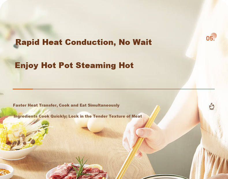 SUPOR Stylish 304 Stainless Steel Hot Pot with Composite Bottom 30CM Compatible with Induction Cookers ET30BS01 8