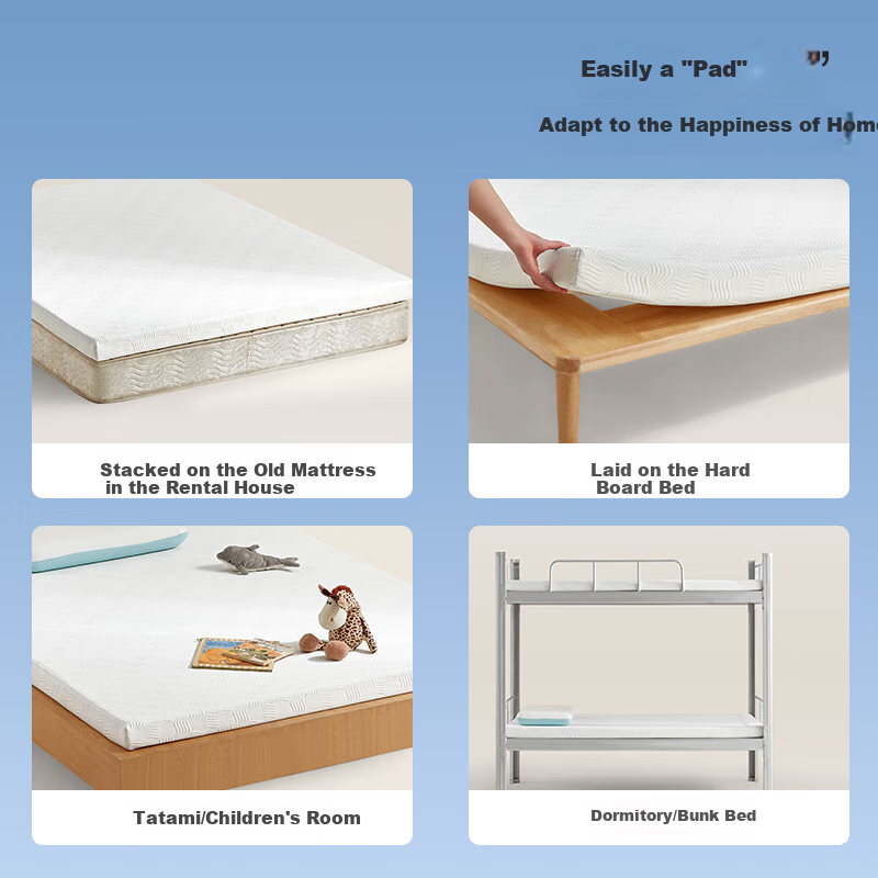 Матрас Linshishenghuo Memory Foam Mattress Pad, мягкая подушка для дома, губчатый коврик для общежития студентов, 6 см толщиной, 0.9*1.9 метра