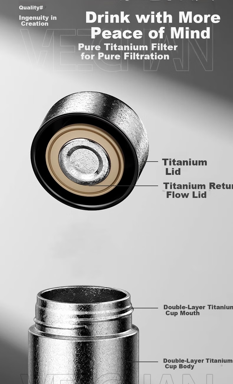 Fanji Pure Titanium Insulated Mug, Mini Coffee Cup for Women, Stylish Student Gift, Portable Pocket Cup for Girlfriend, Mid-Autumn Festival Gift 8