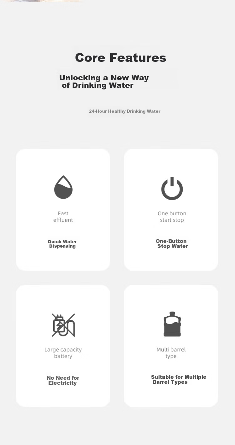 Dipuer Water Dispenser Pump for Bottled Water, Drinking Water Extractor, Pure Water Dispenser, Mineral Water Dispenser, Water Pump for Bottled And Tap Water 3