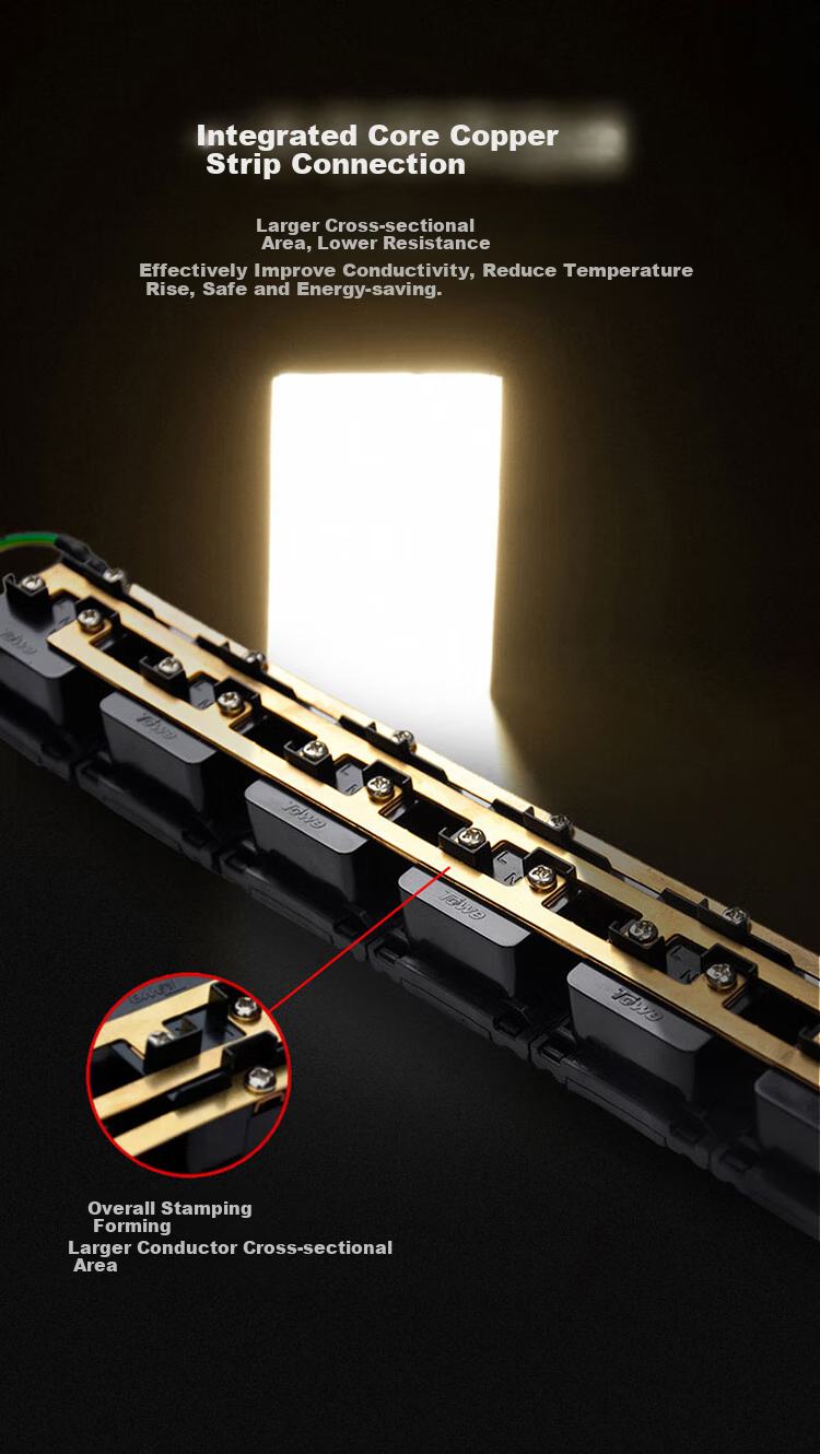 TOWE PDU Cabinet Socket, 3 Meters, 10A Distribution Power Strip Socket/power Board, Single Switch, Single Control, 6 Outlets, National Standard 6