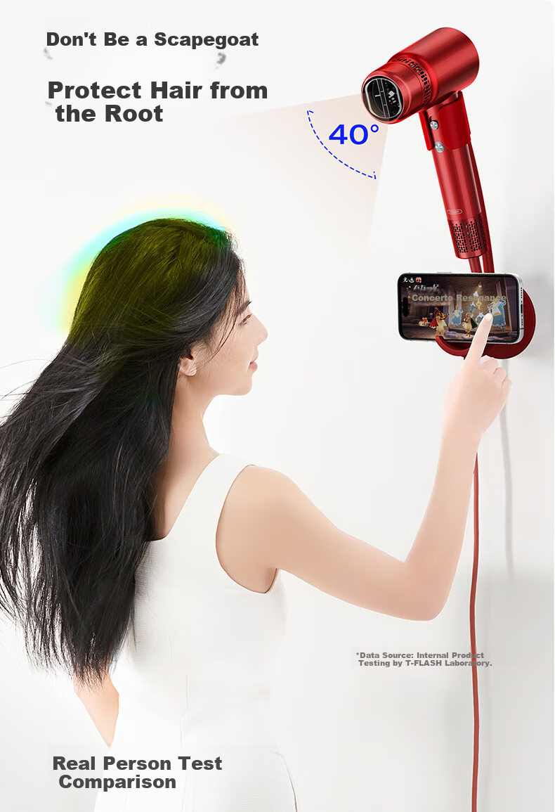 T-FLASH Aiqi F3pro Plasma High-Speed Hair Dryer, Hair Care, Quick-Drying, High-Power, Home Use, Constant Temperature Electric Hair Dryer Gift Box, Birthday 520 Gift for Wife Or Girlfriend 11
