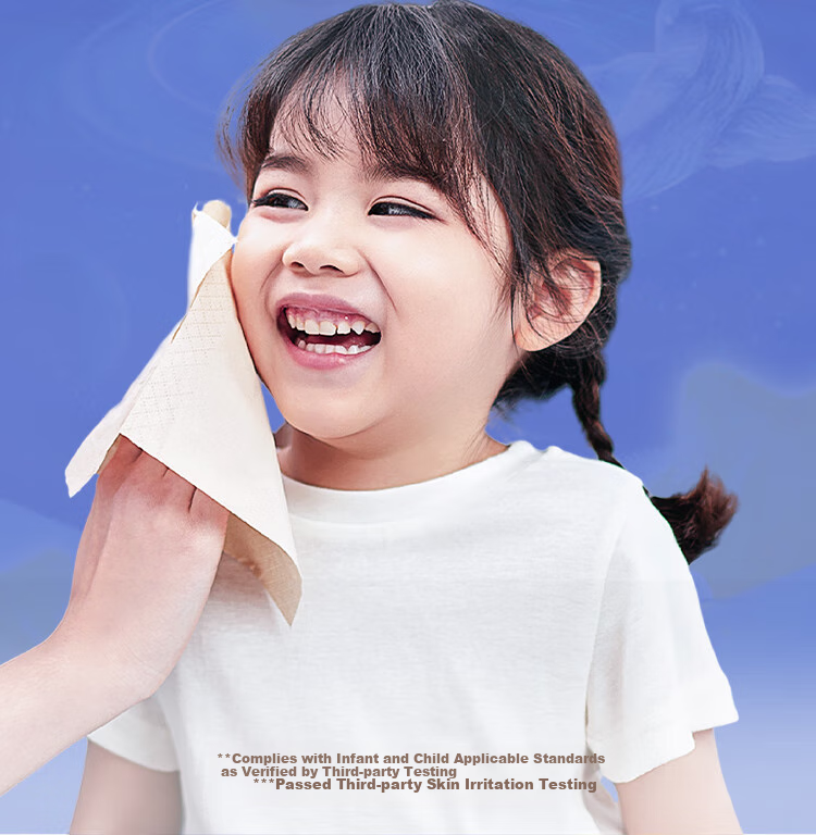 Banbu Facial Tissues, 3-Ply, 100 Sheets*24 Packs, S Size, Constellation Embossed, Natural Color Paper Tissues, Napkins, Toilet Paper, Whole Box 4