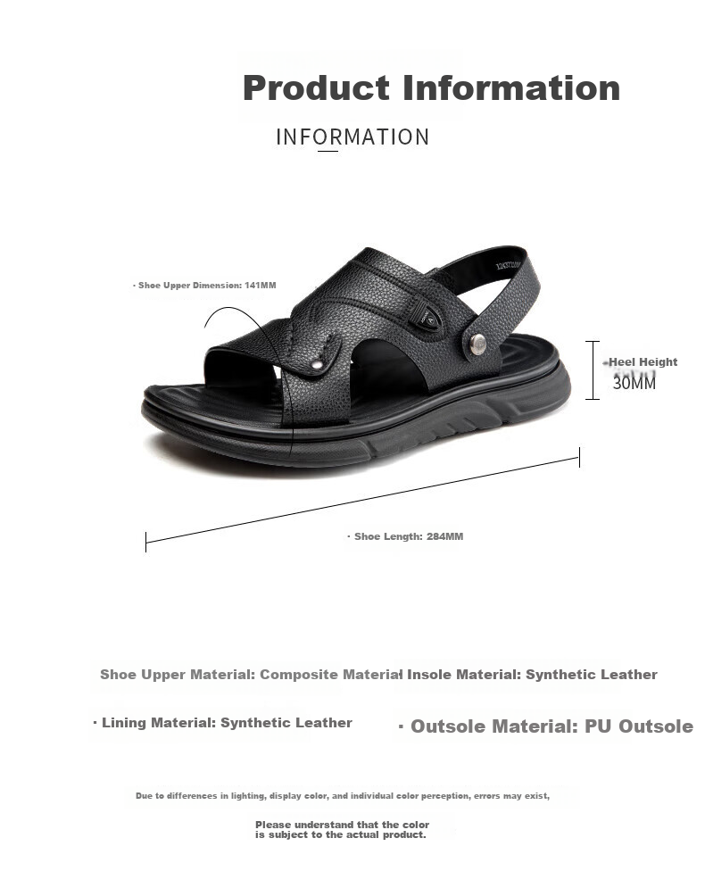 Aokang (Aokang) Casual Breathable Soft-Soled Comfortable Sandals And Slippers Dual-Use Beach Shoes 1243721039 Black Size 41 2
