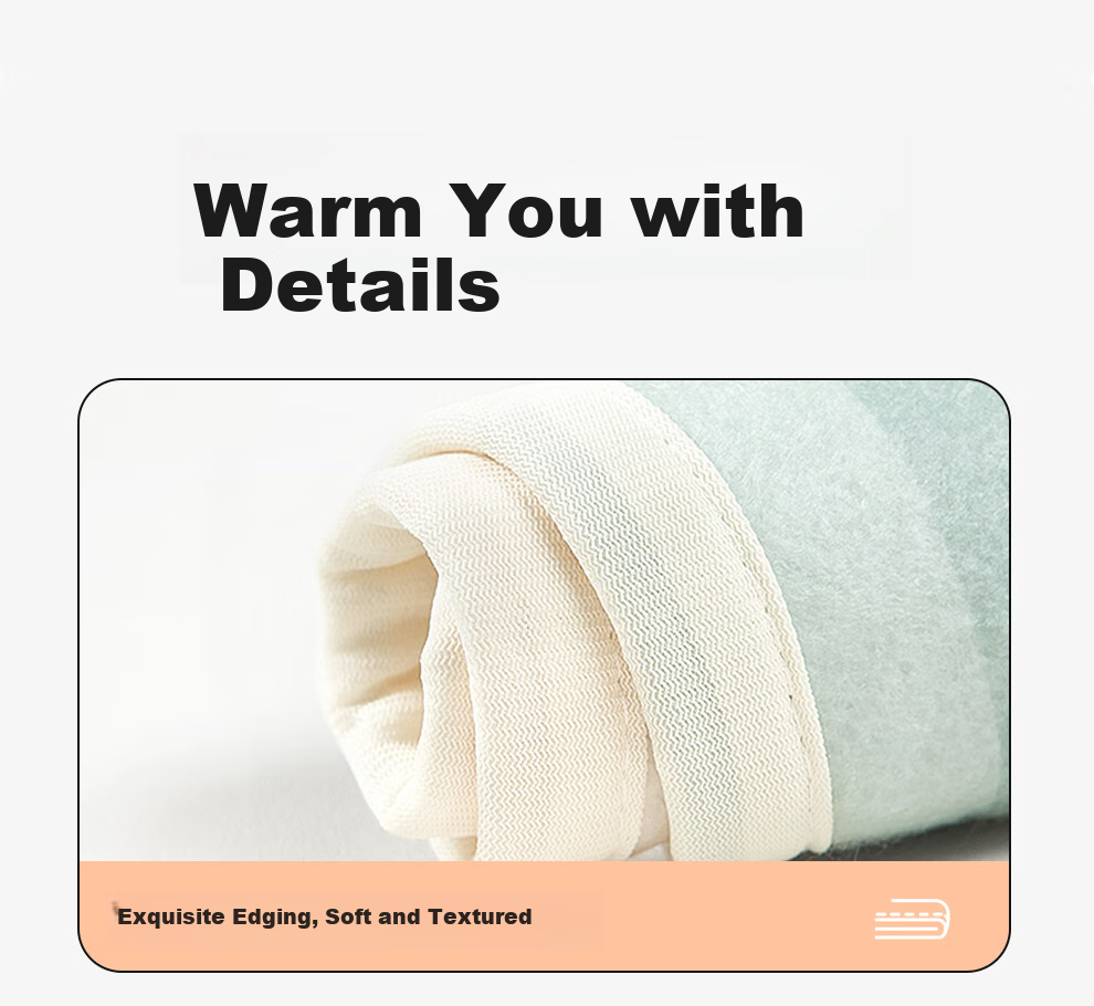 Caihongshenghuo [High Temperature Power-Off] Single-Person Single-Control Non-Woven Electric Heating Blanket Mattress Pad, 1.5*0.7 Meters, Suitable for Dormitory Use 18