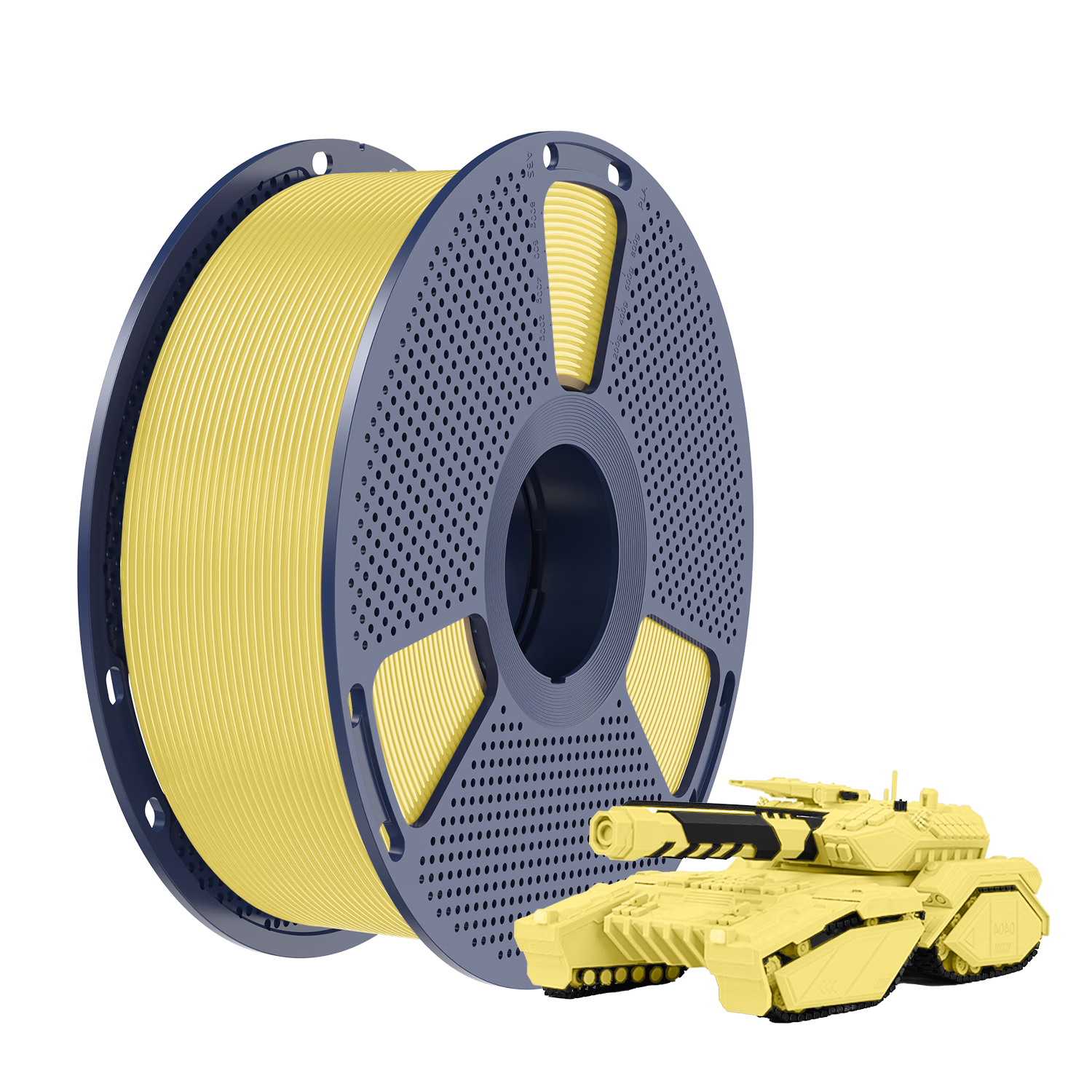 Sanlv 3D Printing Filament PLA Basic Color Macaron High Toughness Easy Print PLA Eco-friendly Filament Compatible with Taz 3D Printer Bright Yellow 1kg