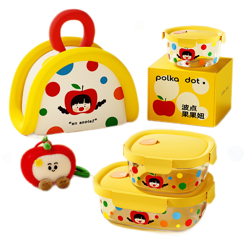 Cilock Insulated Lunch Box Bag Thickened Aluminum Foil Thermal Bag Polka Dot Fruit Girl Lunch Tote New Arrival
